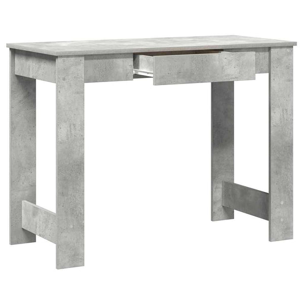 Betongrauer Schreibtisch Grafina 100x45x75cm (Holz)