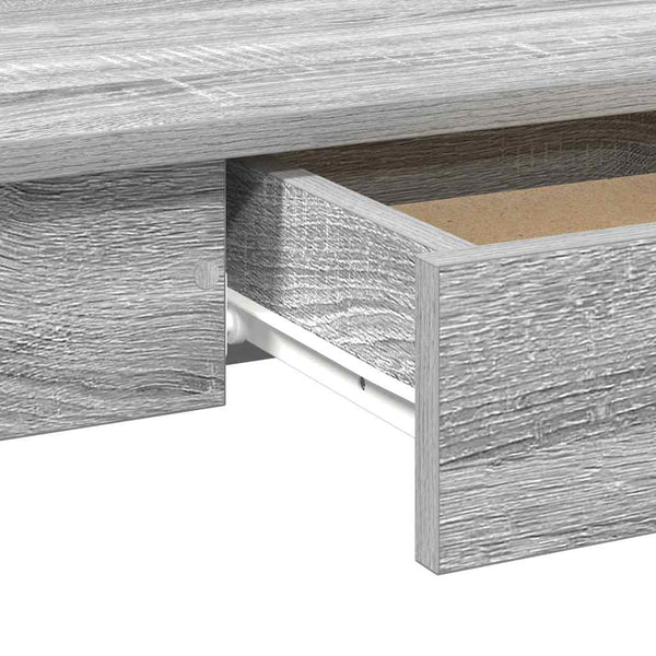 Grauer Schreibtisch Grafina 100x45x75cm (Holz)