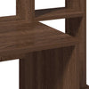 Braune Eiche Schreibtisch mit Regalen Otilio 100x45x140cm (Holz)