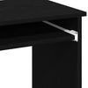 Schwarzer Schreibtisch mit Regal Pazara 84x40x78cm (Spanplatte)