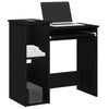 Schwarzer Schreibtisch mit Regal Pazara 84x40x78cm (Spanplatte)