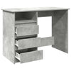 Betongrauer Schreibtisch Gogan 102x50x75cm (Holz)