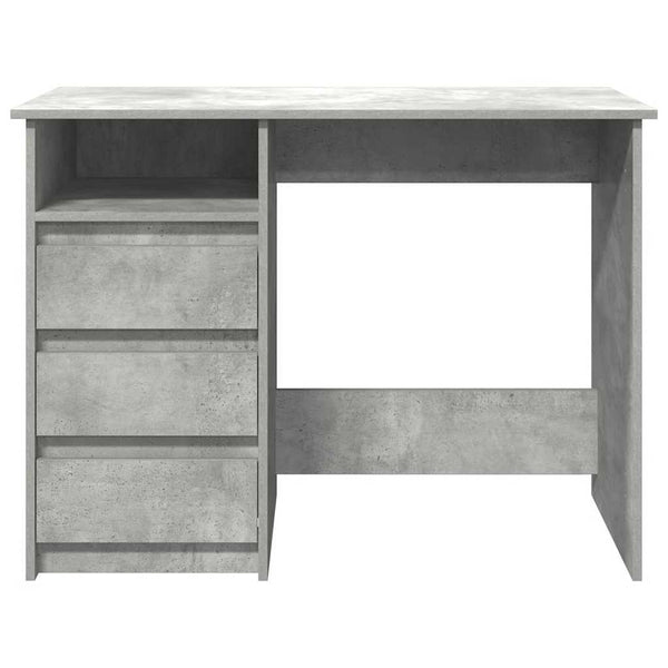 Betongrauer Schreibtisch Gogan 102x50x75cm (Holz)
