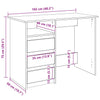 Schreibtisch Artisan Eiche Gogan 102x50x75cm (Holzwerkstoff)