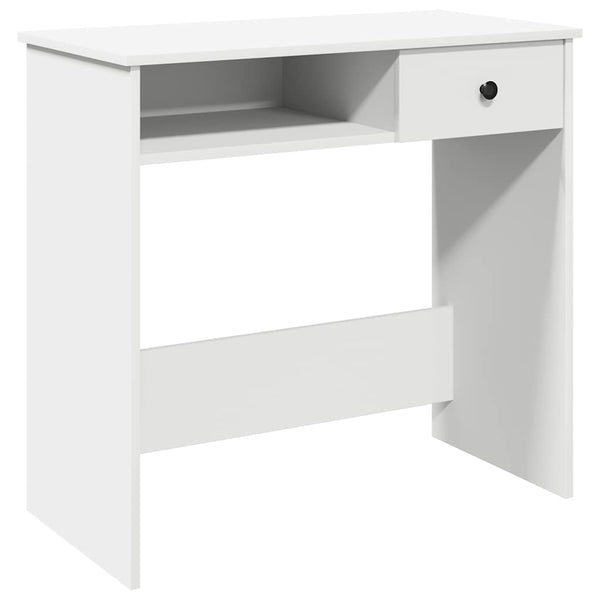Weißer Schreibtisch Klamisa 80x40x75cm (Spanplatte)