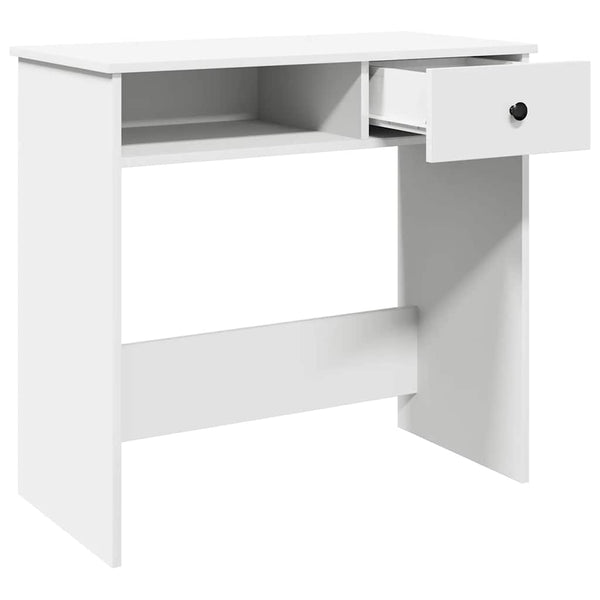 Weißer Schreibtisch Klamisa 80x40x75cm (Spanplatte)