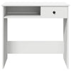 Weißer Schreibtisch Klamisa 80x40x75cm (Spanplatte)