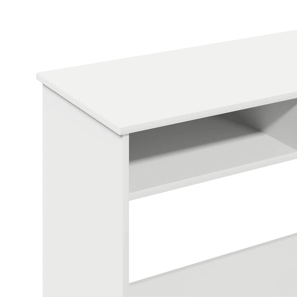 Weißer Schreibtisch Klamisa 80x40x75cm (Spanplatte)