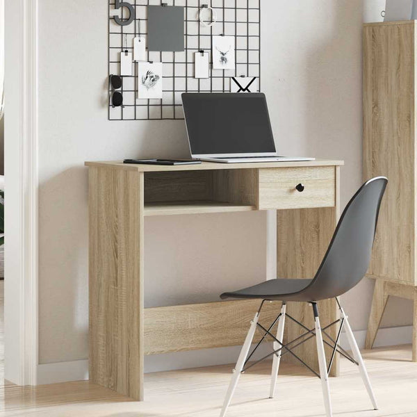 Sonoma-Eiche Schreibtisch Klamisa 80x40x75cm (Spanplatte)