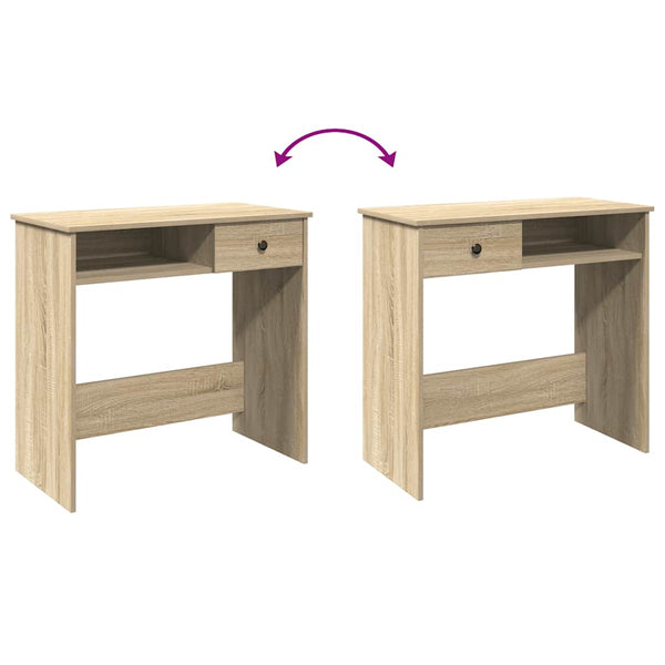 Sonoma-Eiche Schreibtisch Klamisa 80x40x75cm (Spanplatte)