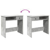 Betongrauer Schreibtisch Klamisa 80x40x75cm (Spanplatte)