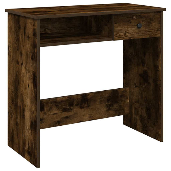Schreibtisch Klamisa 80x40x75cm aus Räuchereiche (Holz)