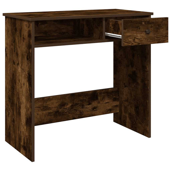 Schreibtisch Klamisa 80x40x75cm aus Räuchereiche (Holz)