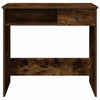 Schreibtisch Klamisa 80x40x75cm aus Räuchereiche (Holz)