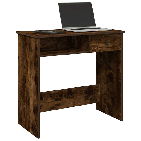 Schreibtisch Klamisa 80x40x75cm aus Räuchereiche (Holz)