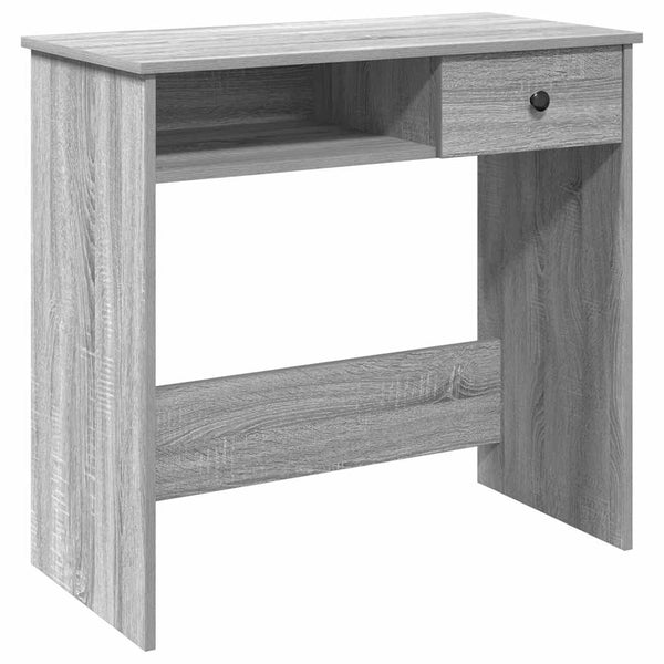Grauer Schreibtisch Klamisa 80x40x75cm (Holz)
