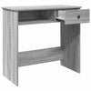 Grauer Schreibtisch Klamisa 80x40x75cm (Holz)