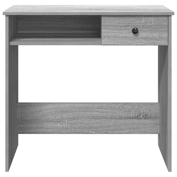 Grauer Schreibtisch Klamisa 80x40x75cm (Holz)