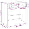 Grauer Schreibtisch Klamisa 80x40x75cm (Holz)