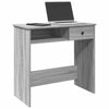 Grauer Schreibtisch Klamisa 80x40x75cm (Holz)