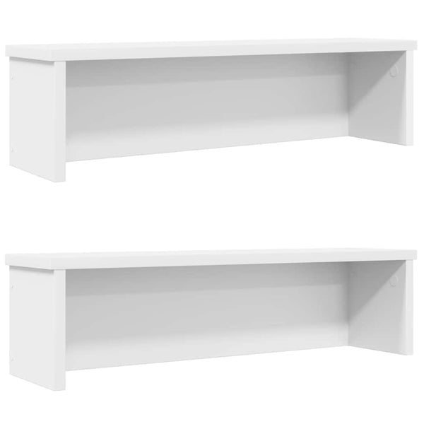Weiße Küchenregale stapelbar Muhamad 50x15x16cm (2 Stück)