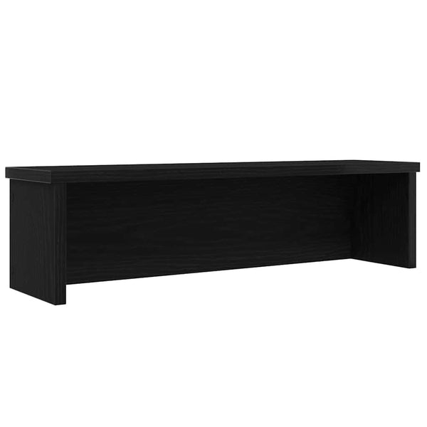 Schwarzes Küchenregal stapelbar Muhamad 50x15x16cm (Holzwerkstoff)