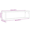 Schwarzes Küchenregal stapelbar Muhamad 50x15x16cm (Holzwerkstoff)