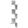 Wandeckregal Donas 32x32x127,5cm Betongrau (Spanplatte)