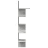 Wandeckregal Donas 32x32x127,5cm Betongrau (Spanplatte)