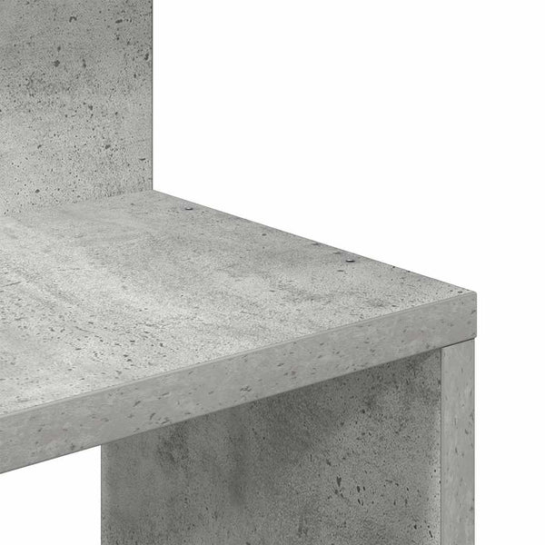 Wandeckregal Donas 32x32x127,5cm Betongrau (Spanplatte)