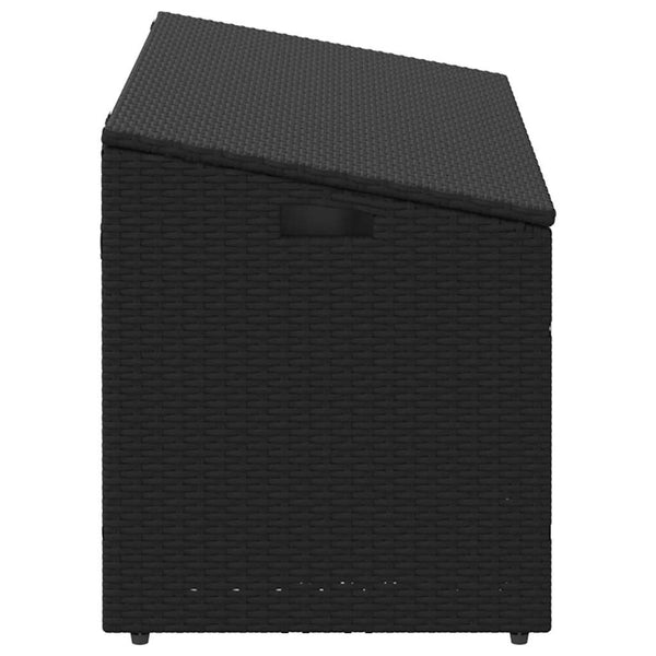 Gartenaufbewahrungsbox Pahuca, schwarz, 110x50x58cm (Polyrattan)