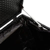 Gartenaufbewahrungsbox Pahuca, schwarz, 110x50x58cm (Polyrattan)