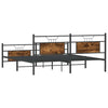 Bettgestell Trufasu Räuchereiche Metall 180x200cm