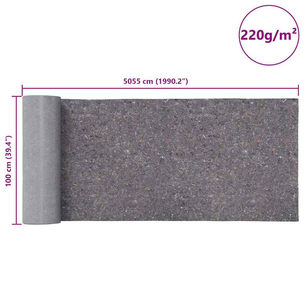 Harmaa liukumaton maalarin fleece Sfarghie 5055cm (220 g/m²)