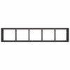 Schwarzer Blumenkasten Mendu 200x40x40cm (kaltgewalzter Stahl)