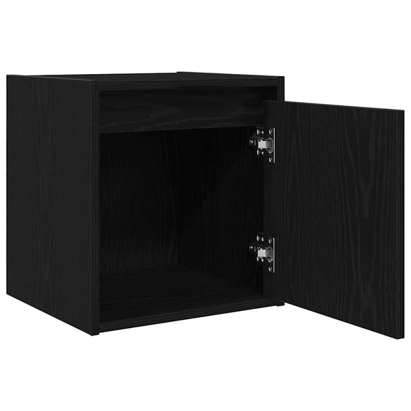 Schwarze Wand-Nachttische Lorelai 38x34x40cm (2 Stk.)