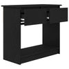 Schwarzer Konsolentisch mit Schubladen Leocardia 85,5x38,5x74,5cm