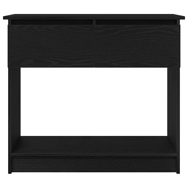 Schwarzer Konsolentisch mit Schubladen Leocardia 85,5x38,5x74,5cm