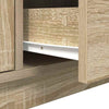 Sonoma tammi tv-taso led-valoilla Kiersten 100x41x50cm
