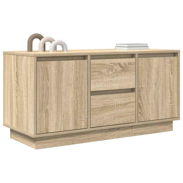 Sonoma tammi tv-taso led-valoilla Kiersten 100x41x50cm