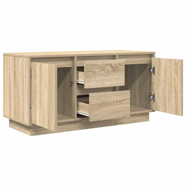 Sonoma tammi tv-taso led-valoilla Kiersten 100x41x50cm