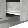 Betoninharmaa tv-taso led-valoilla Kiersten 100x41x50cm