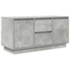 Betoninharmaa tv-taso led-valoilla Kiersten 100x41x50cm