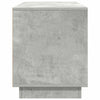 Betoninharmaa tv-taso led-valoilla Kiersten 100x41x50cm
