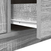 Graues TV-Möbel mit LED-Beleuchtung Kiersten 100x41x50cm (Sonoma)