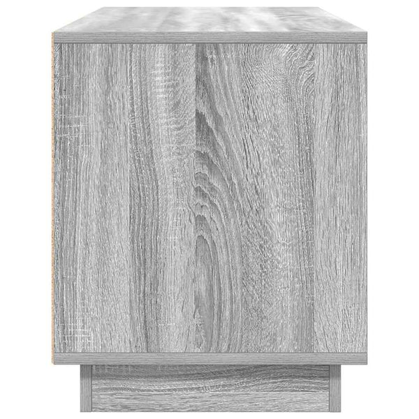 Graues TV-Möbel mit LED-Beleuchtung Kiersten 100x41x50cm (Sonoma)