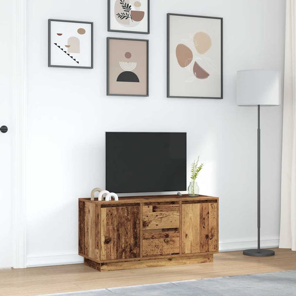 Kiersten TV-Schrank aus Altholz mit LED-Beleuchtung 100x41x50cm