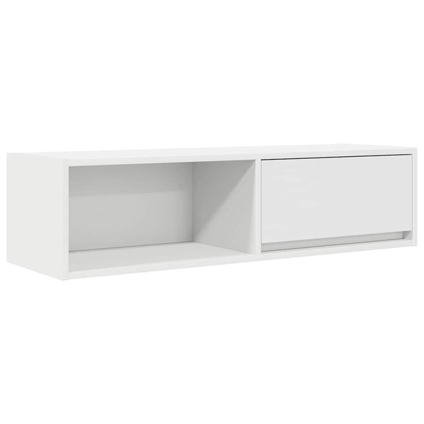 Weißer TV-Schrank Kolla 100x31x25,5cm (Holzwerkstoff)