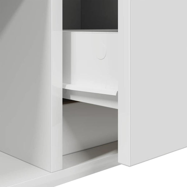 Weißer TV-Schrank Kolla 100x31x25,5cm (Holzwerkstoff)