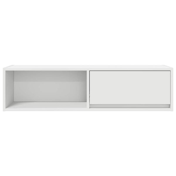 Weißer TV-Schrank Kolla 100x31x25,5cm (Holzwerkstoff)